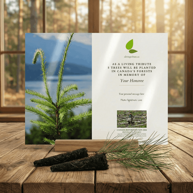 planting trees in canada for money Plant a Tree in Canada with Mailed Commemorative Card