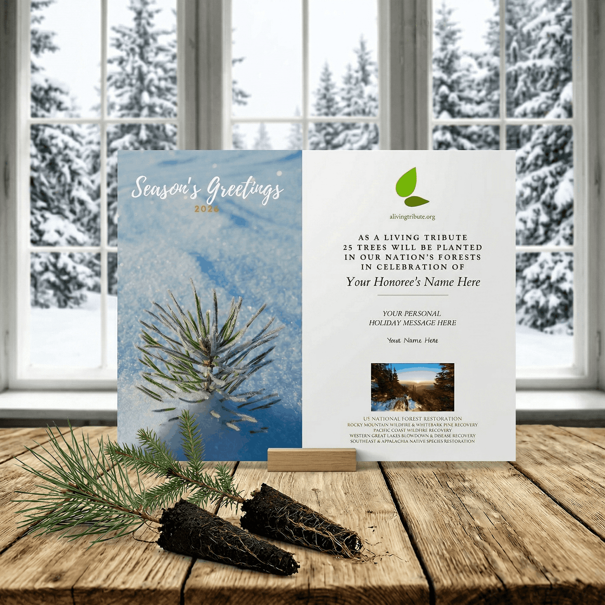 Plant a Tree Holiday Card 2026 | A Living Tribute